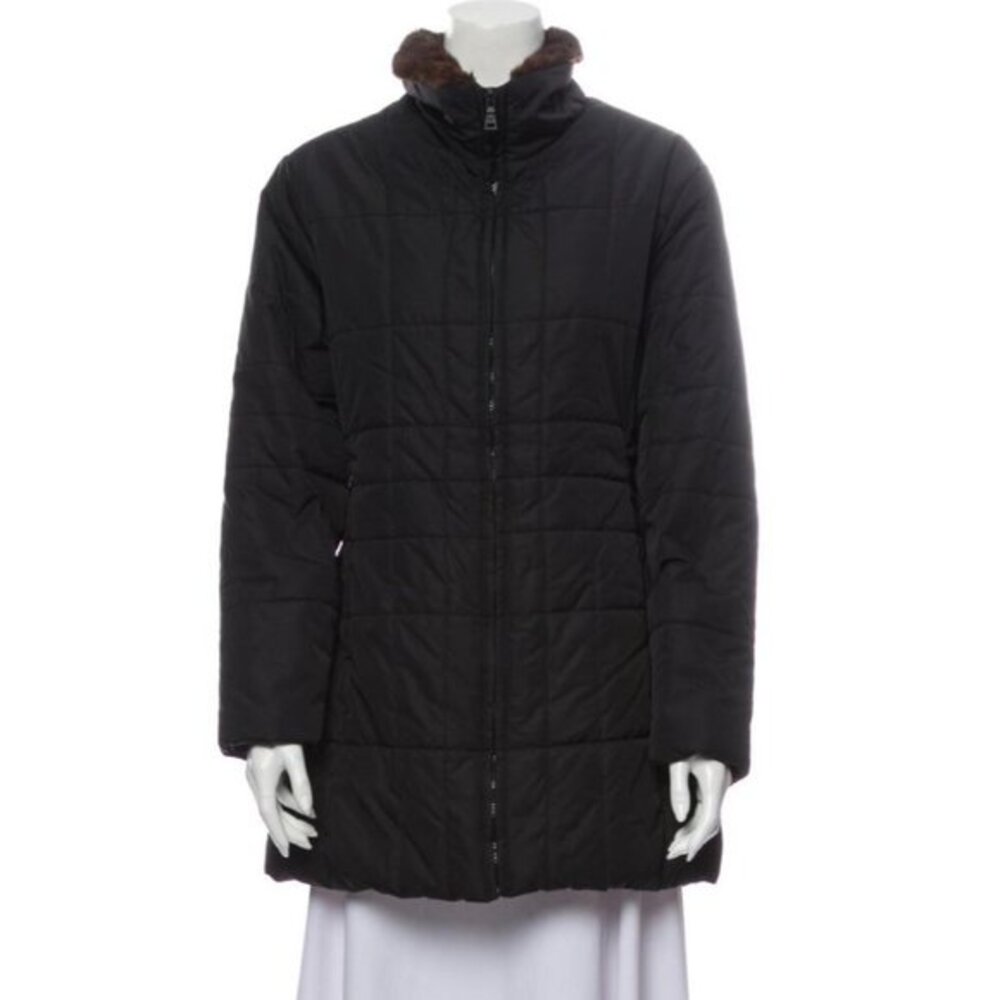 Andrew Marc Mink Fur Parka Small Jacket Ski Snow